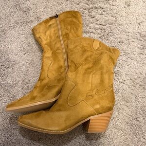 Brown Suede Ankle Boots